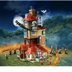 لگو هری پاتر حمله به بارو 1047 قطعه Magic Castle Attack on the Burrow Weasley House-اسباب بازی